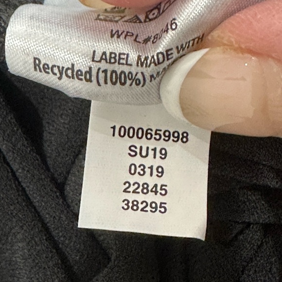 INC Contrast Piping Halter Jumpsuit Black White Stripe Straight Leg Large Chic - Picture 15 of 15